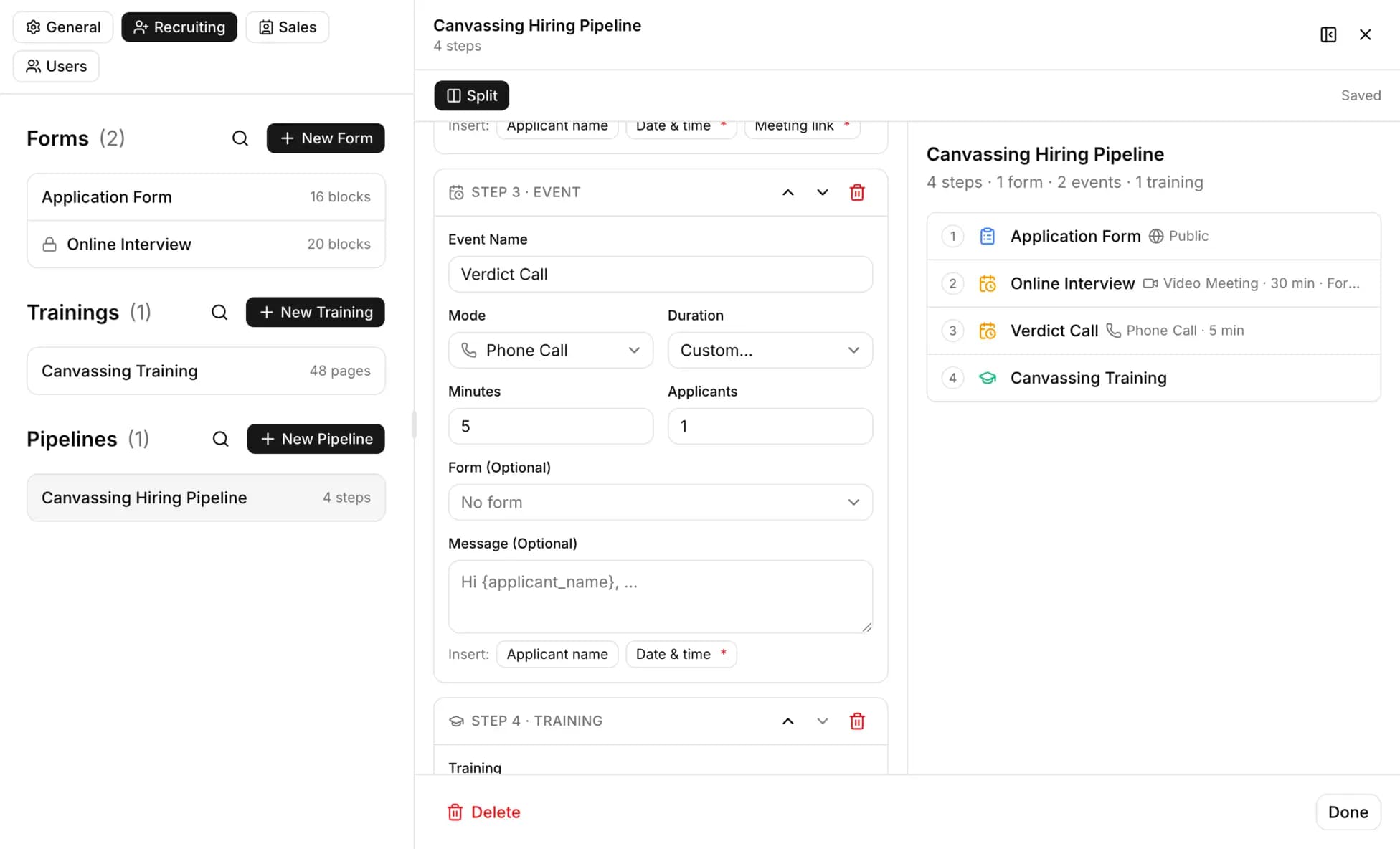 Pipeline builder